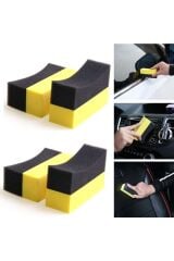 Oto Lastik Parlatma Süngeri – Tampon Parlatıcı ve Lastik Bakım Uygulama Süngeri (2’li Set)