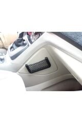 Torpidoya Yapışan Fileli Telefon Tutucu – Araç İçi Düzenleyici File Organizer 3M Bantlı