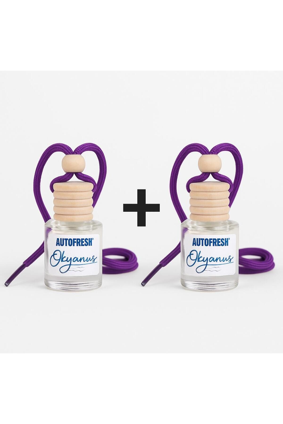 Okyanus Asma Araç Kokusu 2’li Set | Uzun Süre Kalıcı Ferah Oto Koku Cam Şişe