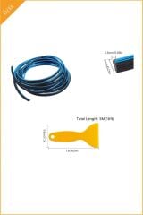 Otomobil İç Trim Şerit Mavi Renk 5 Metre Esnek ve Kesilebilir Dekor Şerit