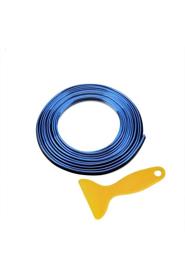 Otomobil İç Trim Şerit Mavi Renk 5 Metre Esnek ve Kesilebilir Dekor Şerit