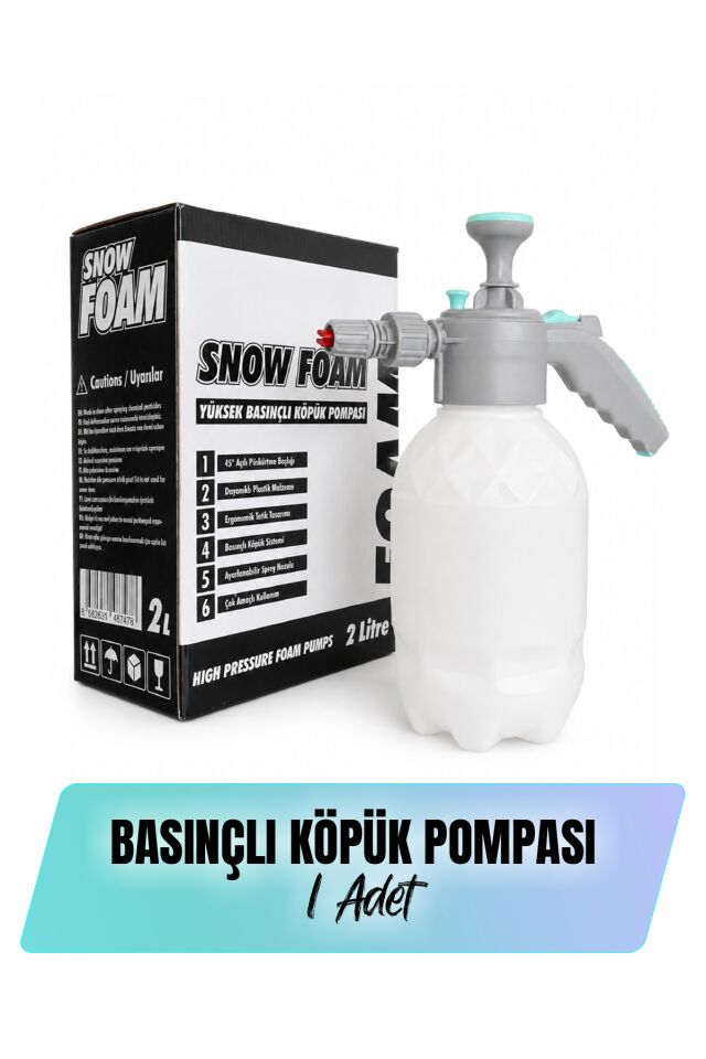 Basınçlı Köpük Pompası 2 Litre – Oto Yıkama ve Temizlik Spreyi