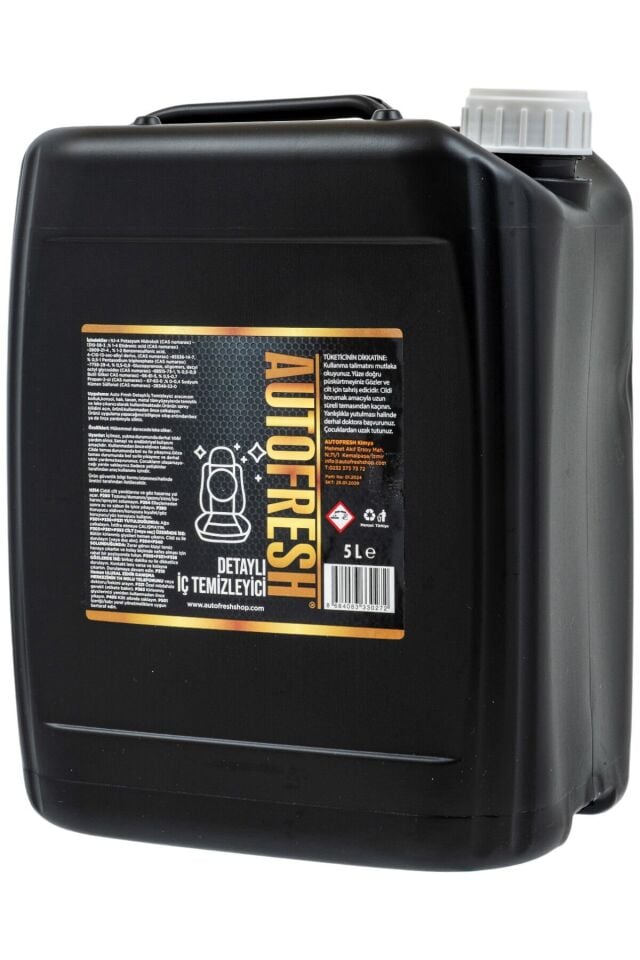 Profesyonel Araç Içi Detaylı Temizleme Solüsyonu 5 Litre Oto Leke Kir Temizleyici Halı Koltuk Tavan