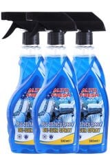 3'LÜ ARAÇ BUZ ÇÖZÜCÜ SPREY ARABA CAM KAPORTA BUZLANMA ÖNLEYİCİ 500 ML X 3 ADET