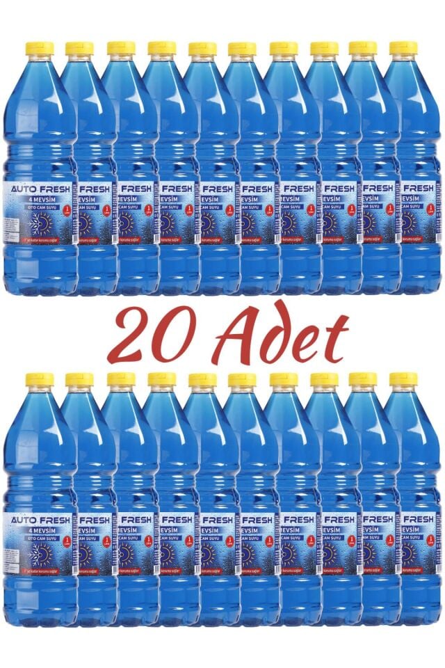 4 Mevsi̇m Oto Cam Suyu 1 Li̇tre 20 Adet Set -3 Derece
