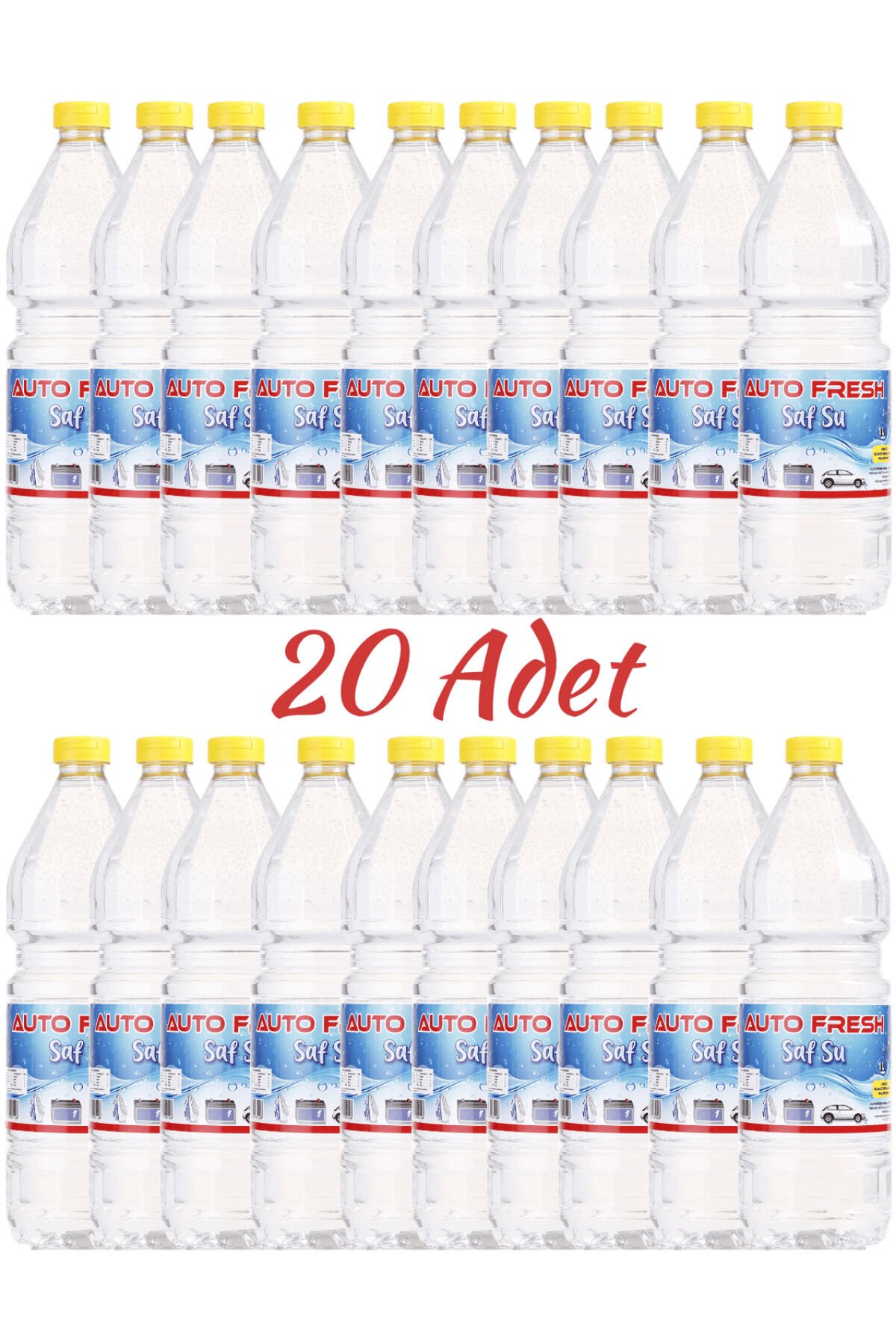 SAF SU 1 LT 2O'Lİ PAKET DİSTİLE SU SAFSU 20 ADET AKÜ ÜTÜ SUYU
