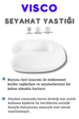 SEYAHAT YASTIĞI VİSCO ORTOPEDİK BOYUN YASTIĞI  YUMUŞAK ARAÇ  BOYUNLUĞU