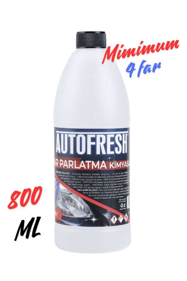 Far Temizleme Solüsyonu Oto Far Parlatma Sıvısı Araç Far Yenileme 800 ml