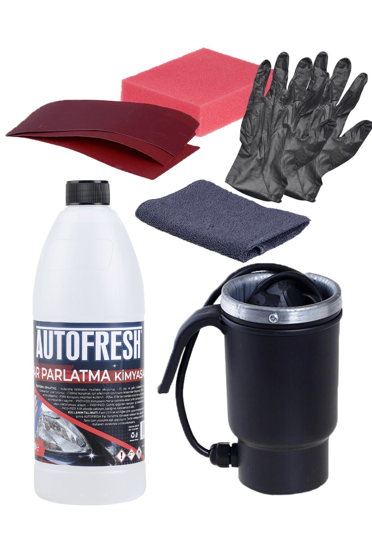 Far Temizleme Seti Buharlı Oto Far Parlatma Buhar Makinesi Araç Far Temizleme Solüsyonu