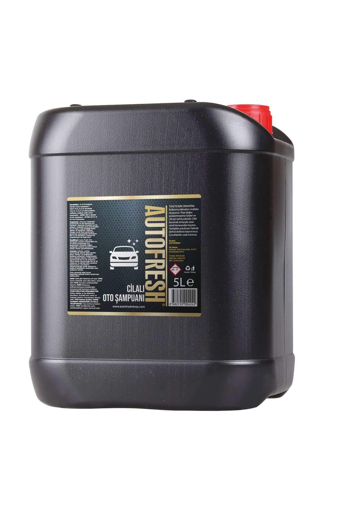 Cilalı Oto Şampuanı 5 Kg Ph Nötr Kilitli Folyolu Kapak Araç Araba Yıkama Şampuan