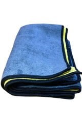 Çift Kat Mikrofiber Oto Kurulama Havlusu 30x60 Cm 800gsm (kenarı Biye ) Gri Sarı