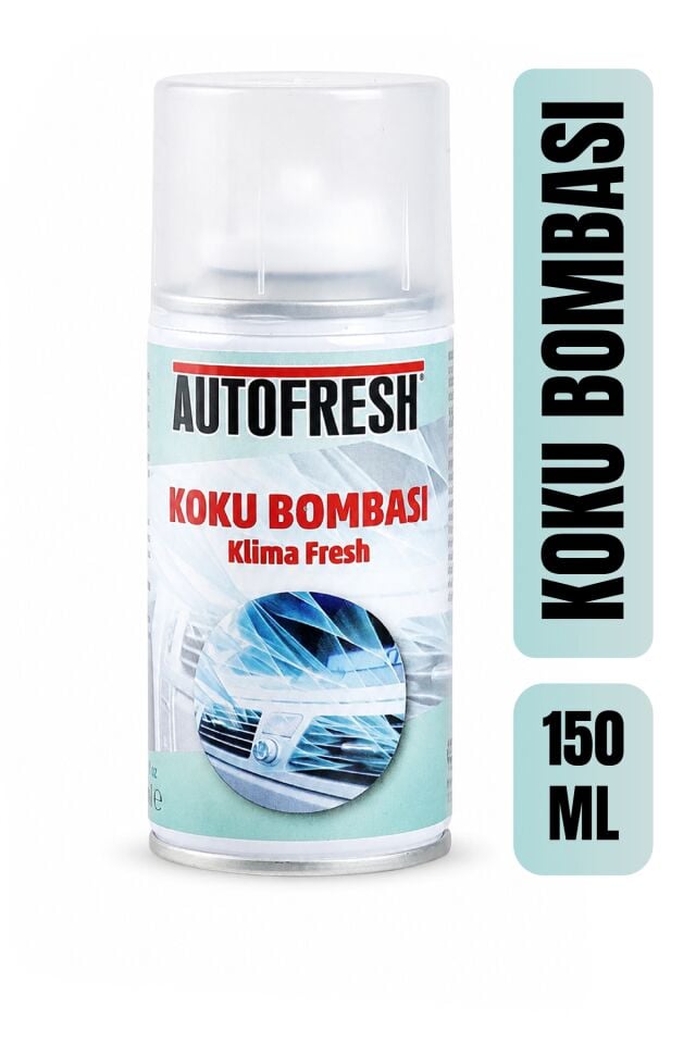 Koku Bombası Klima Fresh Klima Temizleyici Kötü Koku Giderici Sprey Amber Esanslı 150 ML