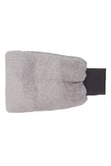 Welsoft Oto Yıkama Eldiveni Astarlı Araç Temizleme Mikrofiber Araba Cila Eldiveni Gri