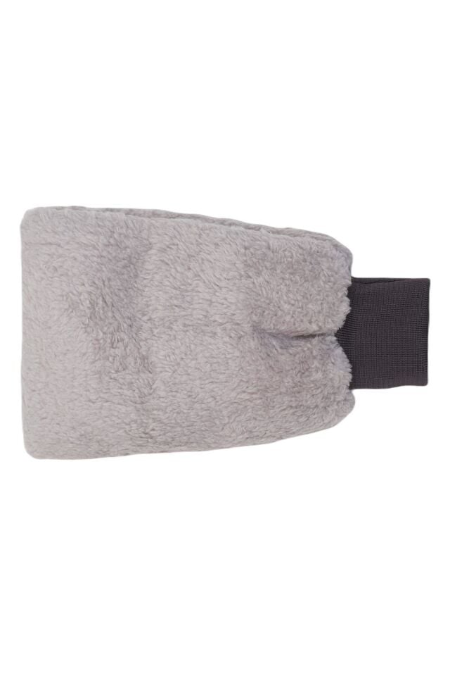 Welsoft Oto Yıkama Eldiveni Astarlı Araç Temizleme Mikrofiber Araba Cila Eldiveni Gri