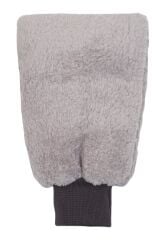 Welsoft Oto Yıkama Eldiveni Astarlı Araç Temizleme Mikrofiber Araba Cila Eldiveni Gri
