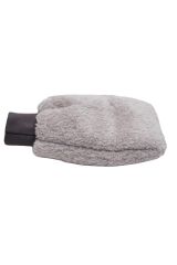 Welsoft Oto Yıkama Eldiveni Astarlı Araç Temizleme Mikrofiber Araba Cila Eldiveni Gri