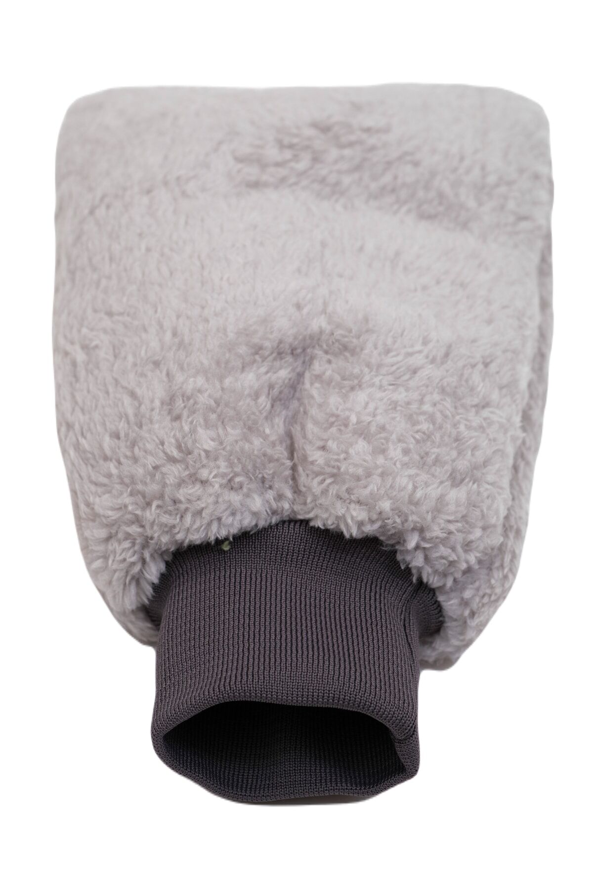 Welsoft Oto Yıkama Eldiveni Astarlı Araç Temizleme Mikrofiber Araba Cila Eldiveni Gri