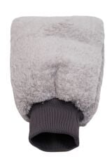 Welsoft Oto Yıkama Eldiveni Astarlı Araç Temizleme Mikrofiber Araba Cila Eldiveni Gri