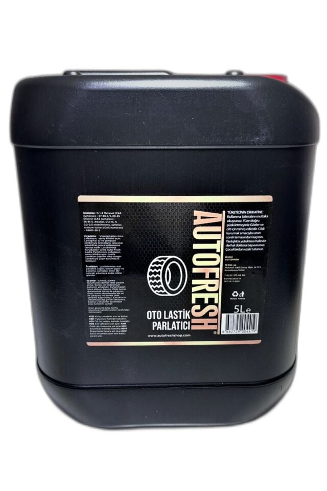 Oto Lastik Parlatıcı 5 Lt Uygulama Süngeri Hediyeli Folyolu Kapak 5 Kg Tampon Parlatıcı