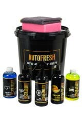 Araç Bakım Seti 8 Ürünlü 10 Lt Kovalı Oto Yıkama Ve Araba Iç Detaylı Temizleme Seti