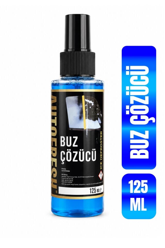 Oto Buz Çözücü Araç Araba Ayna Cam Buzlanma Önleyici Hızlı Ve Pratik Kullanım Sprey 125 Ml