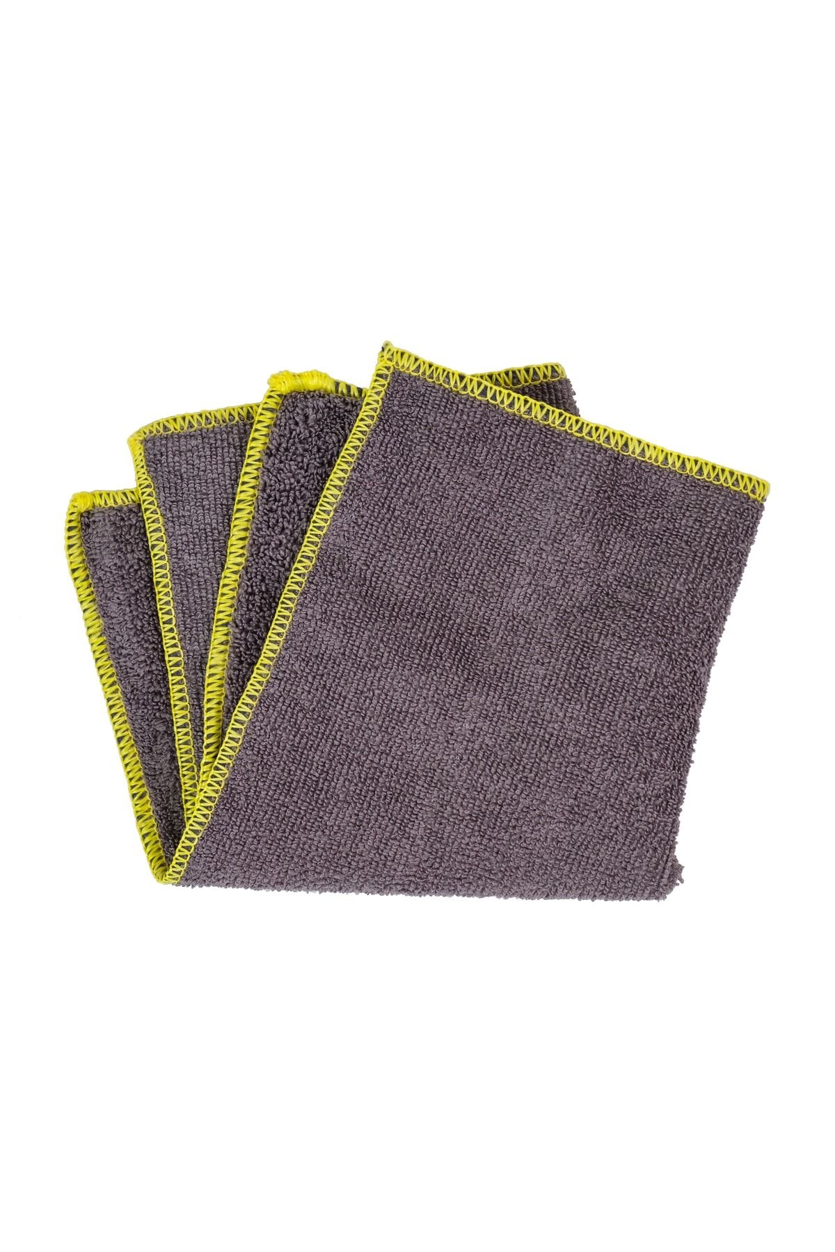 Oto Mikrofiber Yıkama Kurulama Cila Kalın Bez 30 X 30 320 Gsm Gri Renk Araba Temizlik Bezi