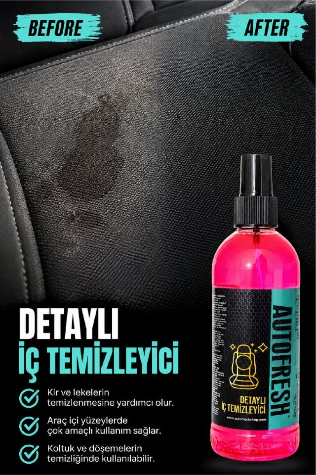 7'li Araç Temizlik Bakım Seti Oto Bakım Seti (LASTİK, TORPİDO, KOLTUK TAVAN VE ZEMİN)