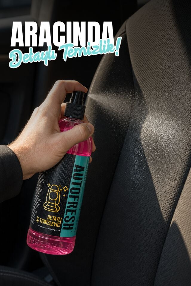 Araç Detaylı Oto Iç Leke Kir Temizleyici Koltuk, Tavan, Zemin Mikrofiber Bez Hediye 410 ml