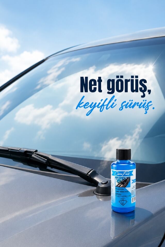 Konsantre Oto Cam Temizleme Sabunu Araç Cam Silecek Suyu 50 Ml X 8 Adet