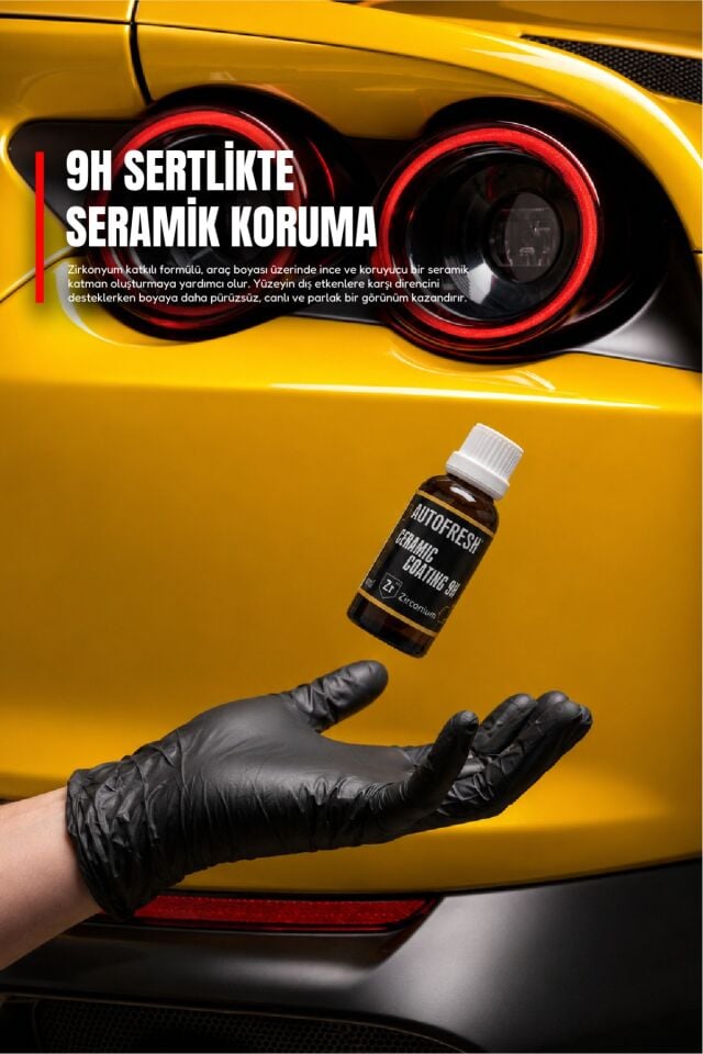 Ceramic Coat 9H Zirkonyum Katkılı Araç Seramik Kaplama Boya Koruma | 30 ml
